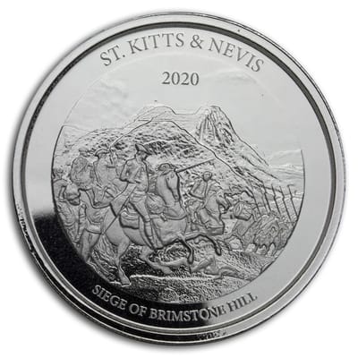 2020 St. Kitts & Nevis 1 oz Silver Brimstone Hill