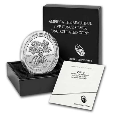 2020 ATB 5 oz Silver Coin Salt River US VI Box/COA - additional view