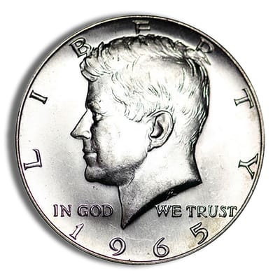 40% Silver Bullion Kennedy Half Dollars 1965-1969