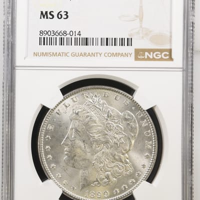 1899-P Morgan Silver Dollar RARE NGC MS63 