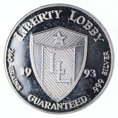 ½ oz .999 Silver Liberty Lobby - Andrew Jackson  - additional view