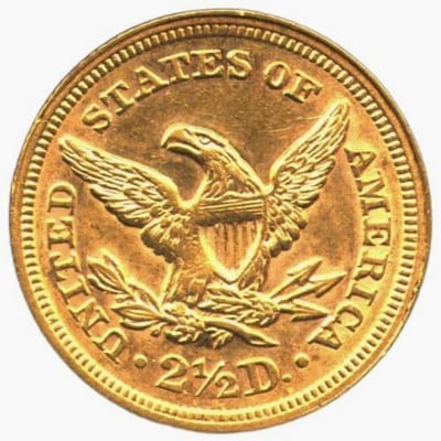 $2.50 Liberty Quarter Eagle Gold Coin - XF Mixed