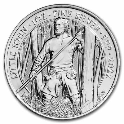 2022 Great Britain 1 oz Silver Myth Little John !