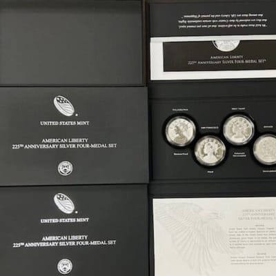 2017 American Liberty 225th Anniversary Silver Set