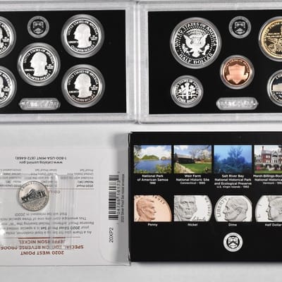 2020 US Mint 10 Coin Silver Proof Set W/Bon Nickel - additional view