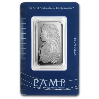 20 gram Silver Bar - PAMP Suisse Fortuna In Assay