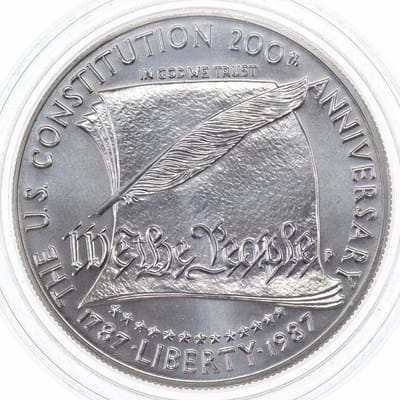 Under-Melt $1 Face 90% Silver Commemorative Coin - additional view