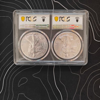2021 ASE Type 1 & 2 Set PCGS MS70 - additional view