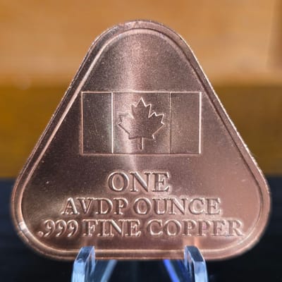 Copper Canada .999 Fine Triangle - additional view