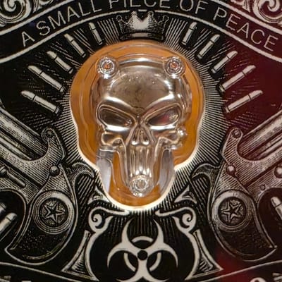 Liberator – Dark Side 1g .999 Fine Silver Skull - additional view