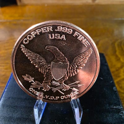 Copper Maple Leaf .999 Fine Round - additional view