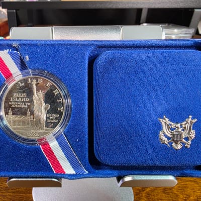 Commemerative Ellis Island with Box & COA