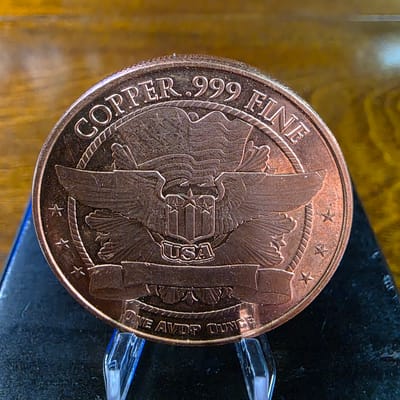 Copper Lincoln Penny Design .999 Fine Round - additional view