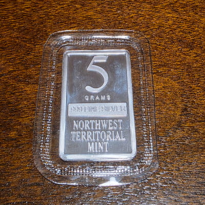 Northwest Territorial Mint 5 gram .999 Silver Bar - additional view