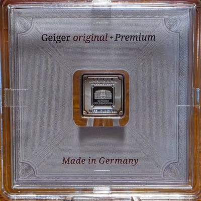 Geiger Edelmetalle Premium 1G Silver Bar In Assay 