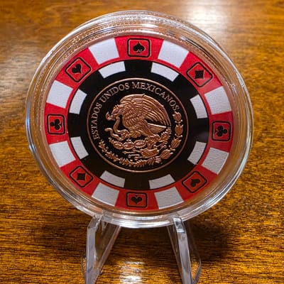 2026 Mexican Libertad 1oz Copper Poker Chip  - additional view