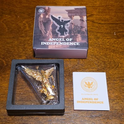  Angel of Independence 11g Gold Guilded Copper