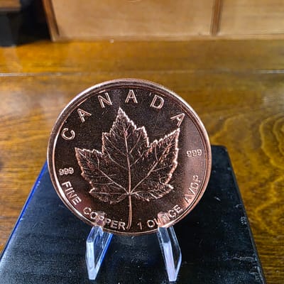 Copper Maple Leaf .999 Fine Round