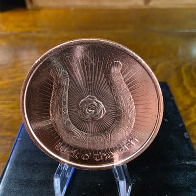 Copper Lucky Clover .999 Fine Round - additional view
