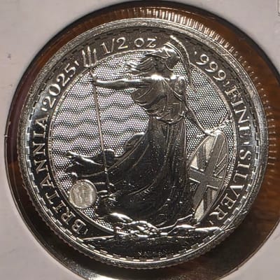 2025 Britannia 1/2 oz .999 Pure Silver