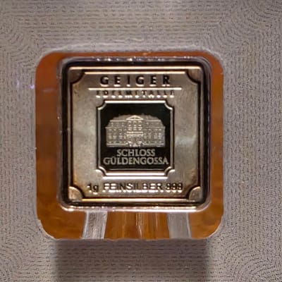 Geiger Edelmetalle Premium 1G Silver Bar In Assay  - additional view
