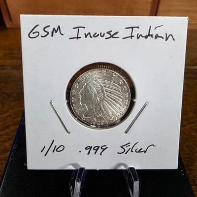 Incuse Indian 1/10