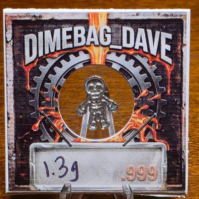 DBD Micro Pour - Skeleton - .999 Silver 1.3 grams