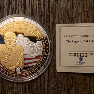 Copper Trump Commemorative Medallion 110g - 2021 - The Legacy Of Maga