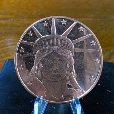 Copper Liberty .999 Fine Round