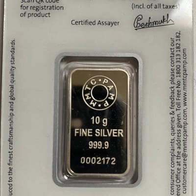2022 Pamp lotus bar 10 gram - additional view