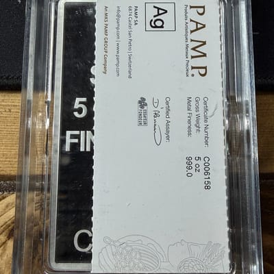 5oz pamp lady fortuna in hard assay - additional view