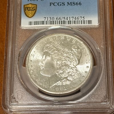 1881 S MS 66 Morgan Dollar