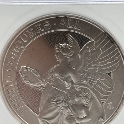 2022 S£1 1oz .999 Silver Saint Helena ICG MS70 - additional view