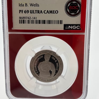 2025-S Clad Ida B Wells $.25 NGC PF69 UC