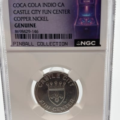 Token Castle City CA Coca Cola NGG Genuine