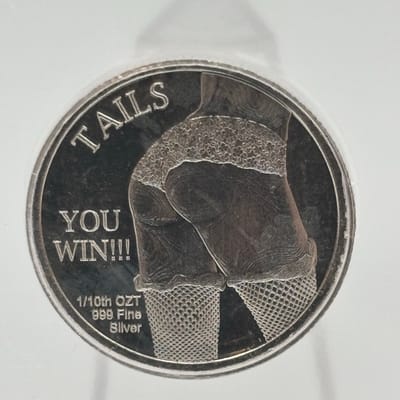 1/10oz .999 Silver Coin Heads/Tails You Win MS69 - additional view