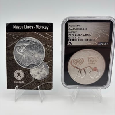 2023 Cook Islands 1oz .999 Silver Nazca Lines PF70