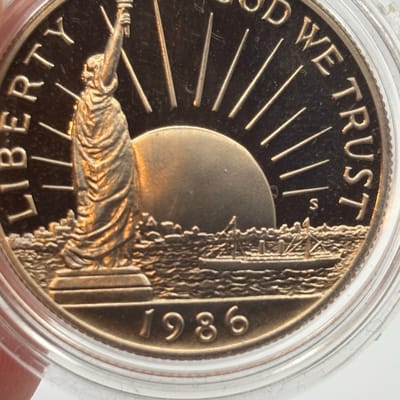 4 1986-S Clad Commemorative Unc Liberty Half $ - additional view