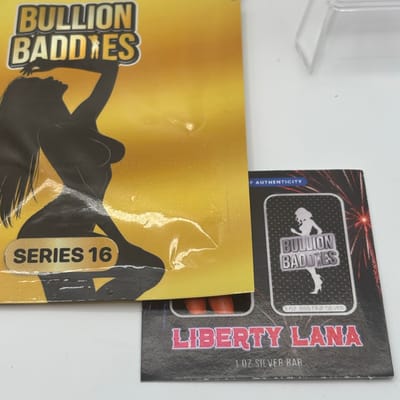 Bullion Baddies 1oz Silver Naughty Liberty Lana - additional view