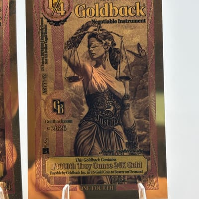 Lot of 20 1/4 Goldback Florida and Idaho 2026 - additional view