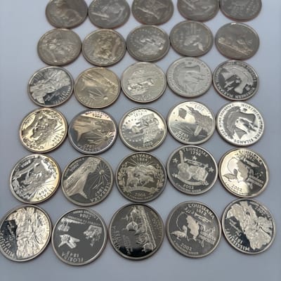 Full roll of 40 Proof San Francisco State Quarters