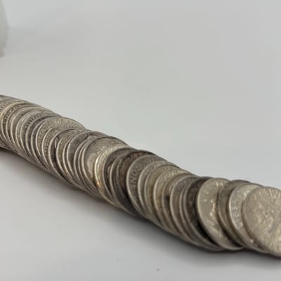 Full Roll (50) $5FV 90% Silver Dimes Under Spot - additional view