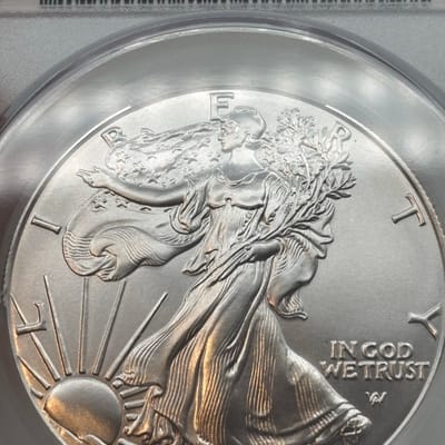 2024 American Silver Eagle CAC MS70 1st Delivery - additional view