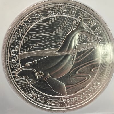 2025-P Australia 2oz .9999 Silver Right Whale - additional view