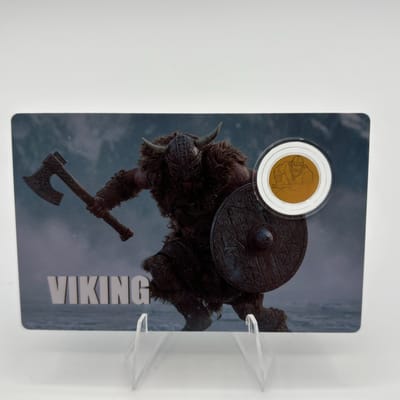 2026 Liberia 1/1000oz .9999 Gold Viking in Assay