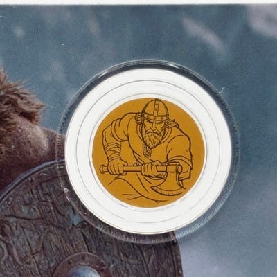 2026 Liberia 1/1000oz .9999 Gold Viking in Assay - additional view