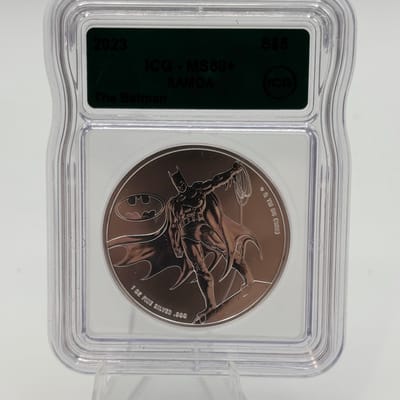 2023 Samoa 1oz .999 Silver Batman ICG MS69+