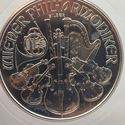 2008 Austria €1.5 1oz .999 Silver ICG MS69+ - additional view