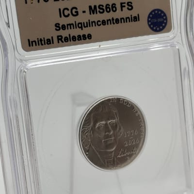 1776-2026P Semiquincentennial Nickel ICG MS 66FS