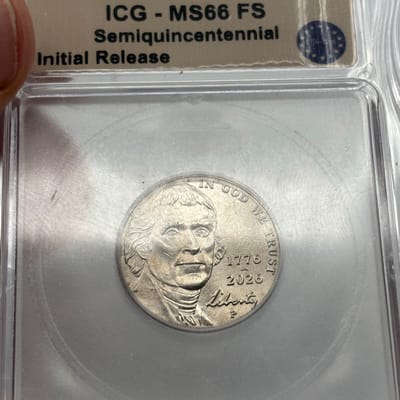 1776-2026P Semiquincentennial Nickel ICG MS 66FS - additional view